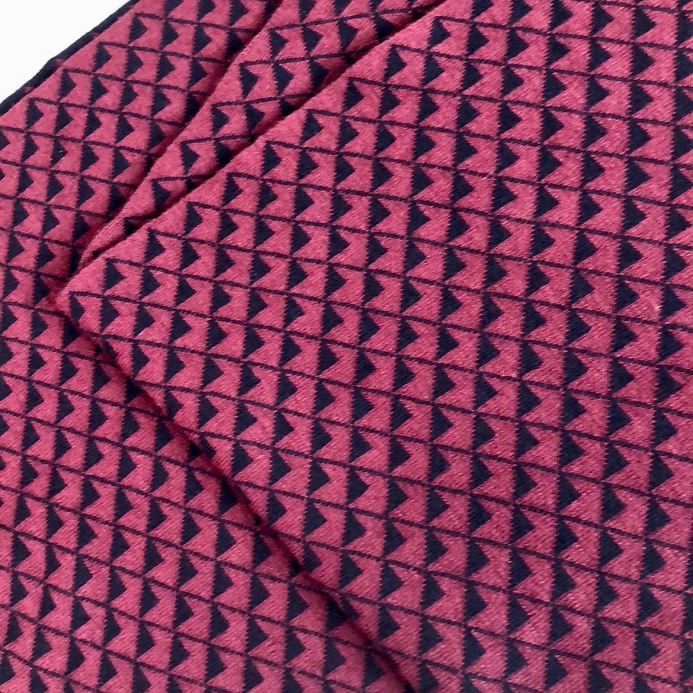 Ted Baker navy blue/burgundy scarf - Picture 3 of 7